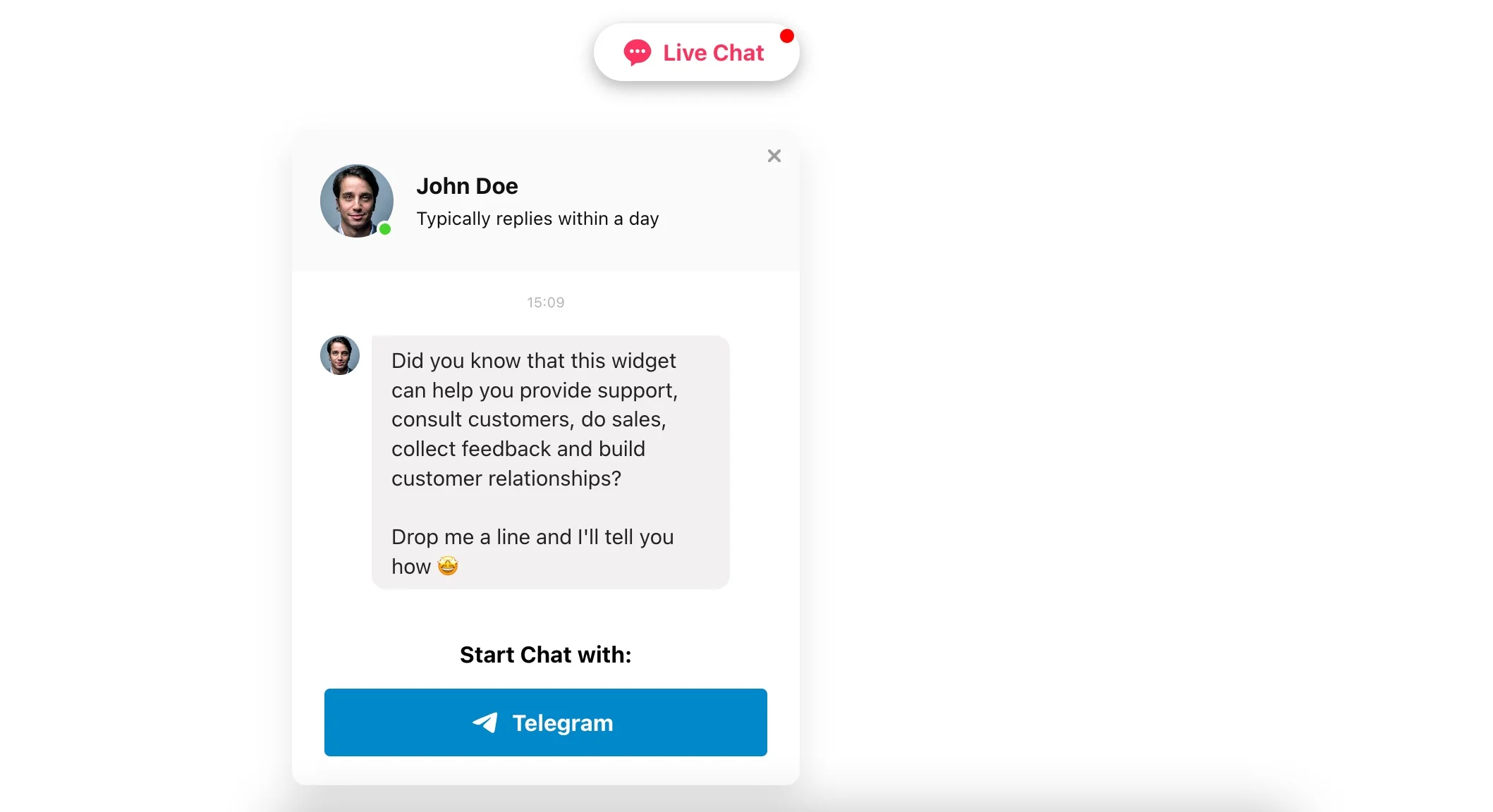 Live Chat example 8