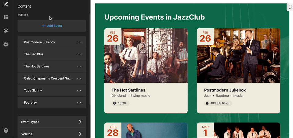 Add event calendar to webflow event details