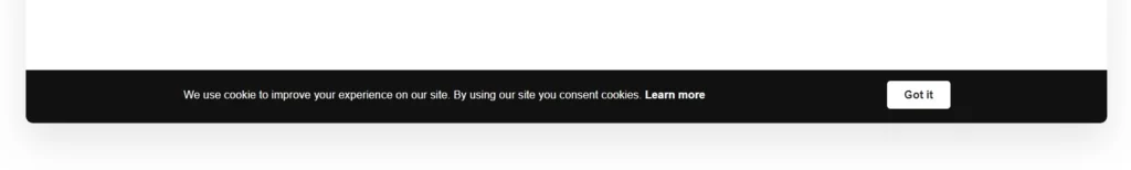 Cookie Consent for Squarespace example