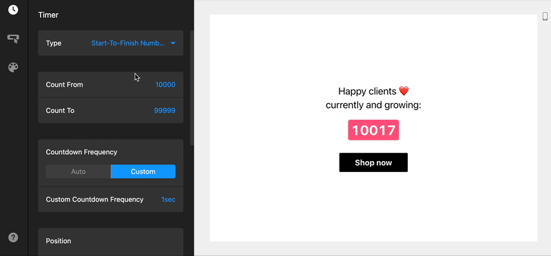 https://elfsight.com/wp-content/uploads/2023/12/Countdown-Timer-widget-placement-and-message-settings-for-Shopify.gif