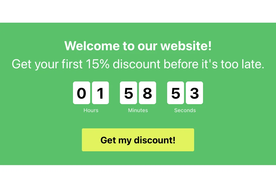 Evergreen Timer Countdown Timer template for Shopify