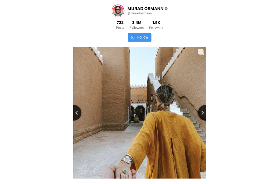 Post Slider Instagram Feed template for Facebook Page