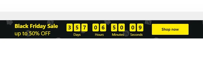 Countdown Timer for Wix example 2