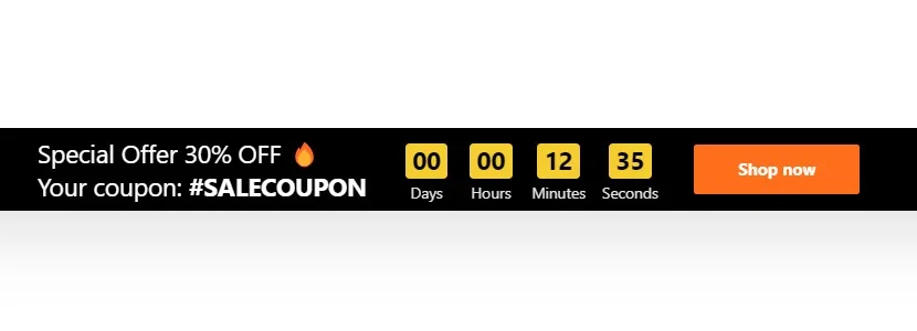 Countdown Timer for Wix example 3
