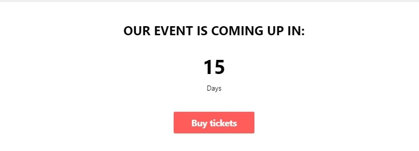 Countdown Timer for Wix example 5