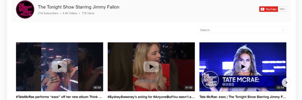 YouTube Gallery for Shopify example 1