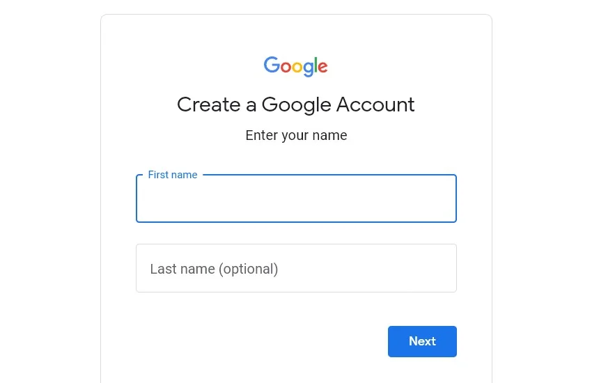 Create new Google account for anonymous reviews