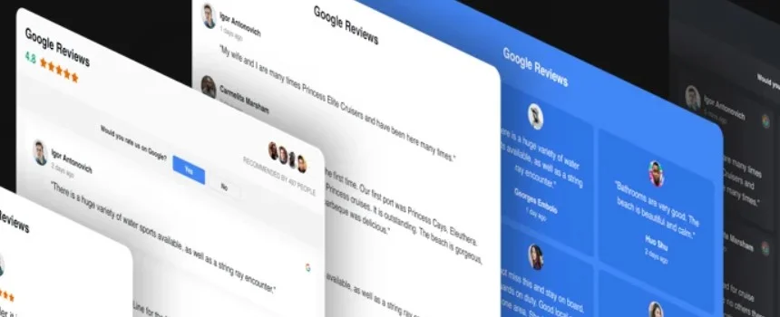 Google Reviews widget for websites