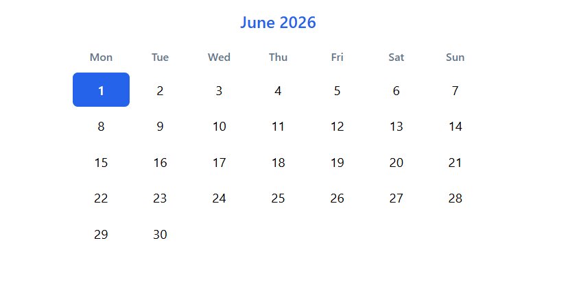 CSS Grid calendar example