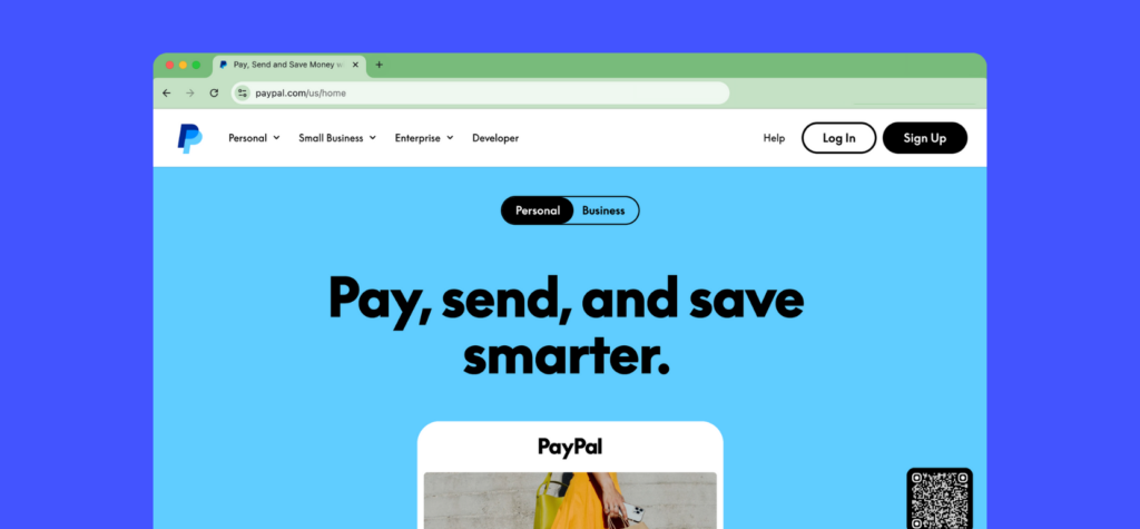 PayPal website