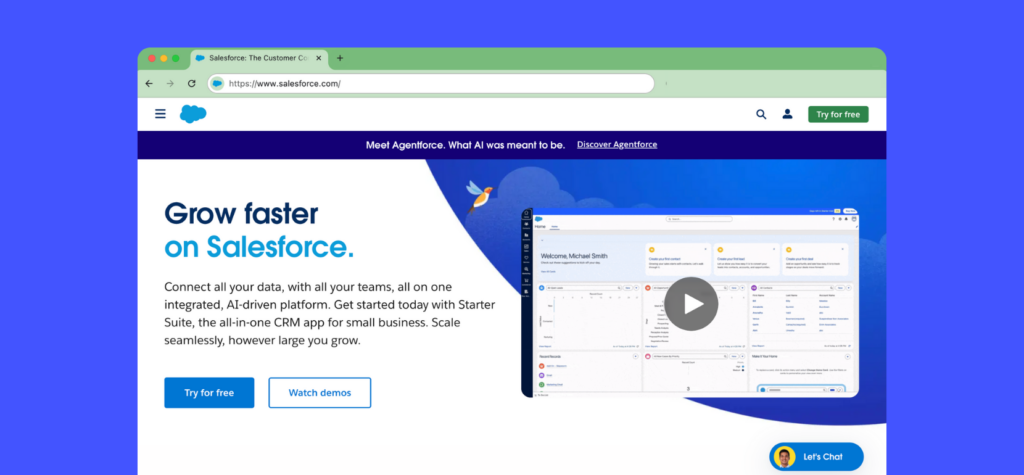 Salesforce website