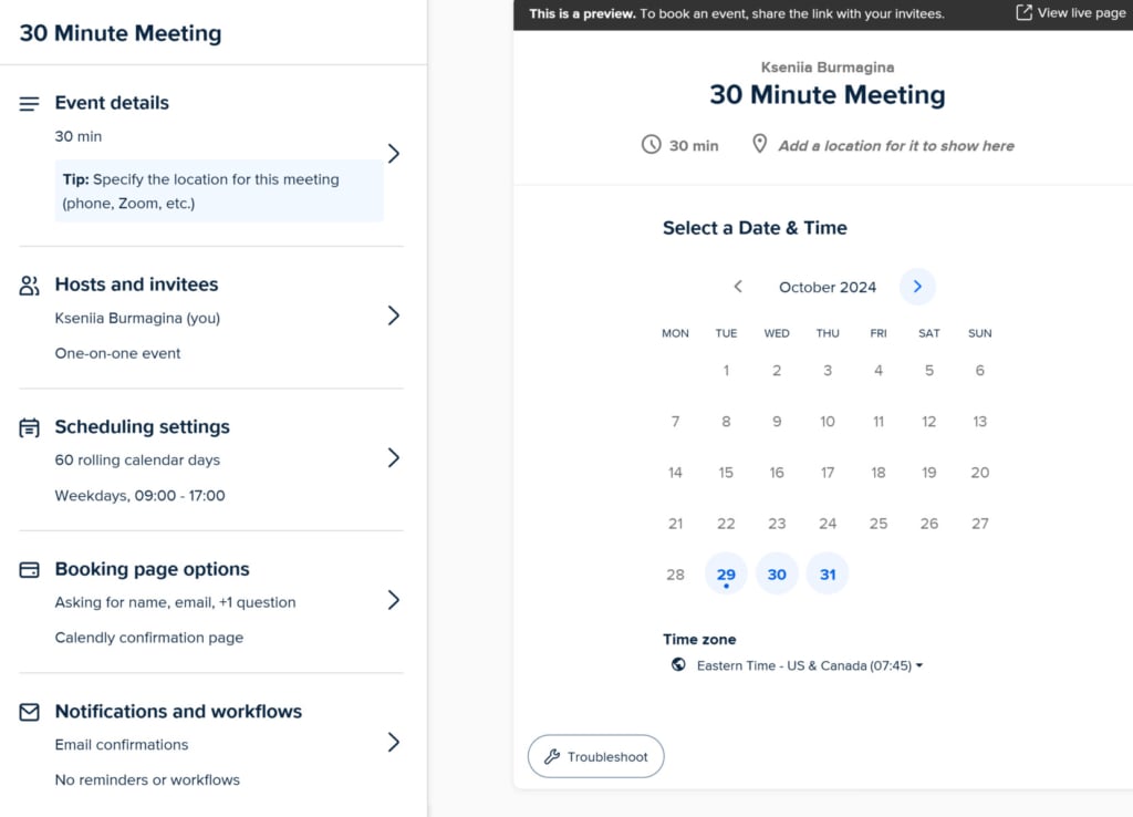 Calendly - scheduling software