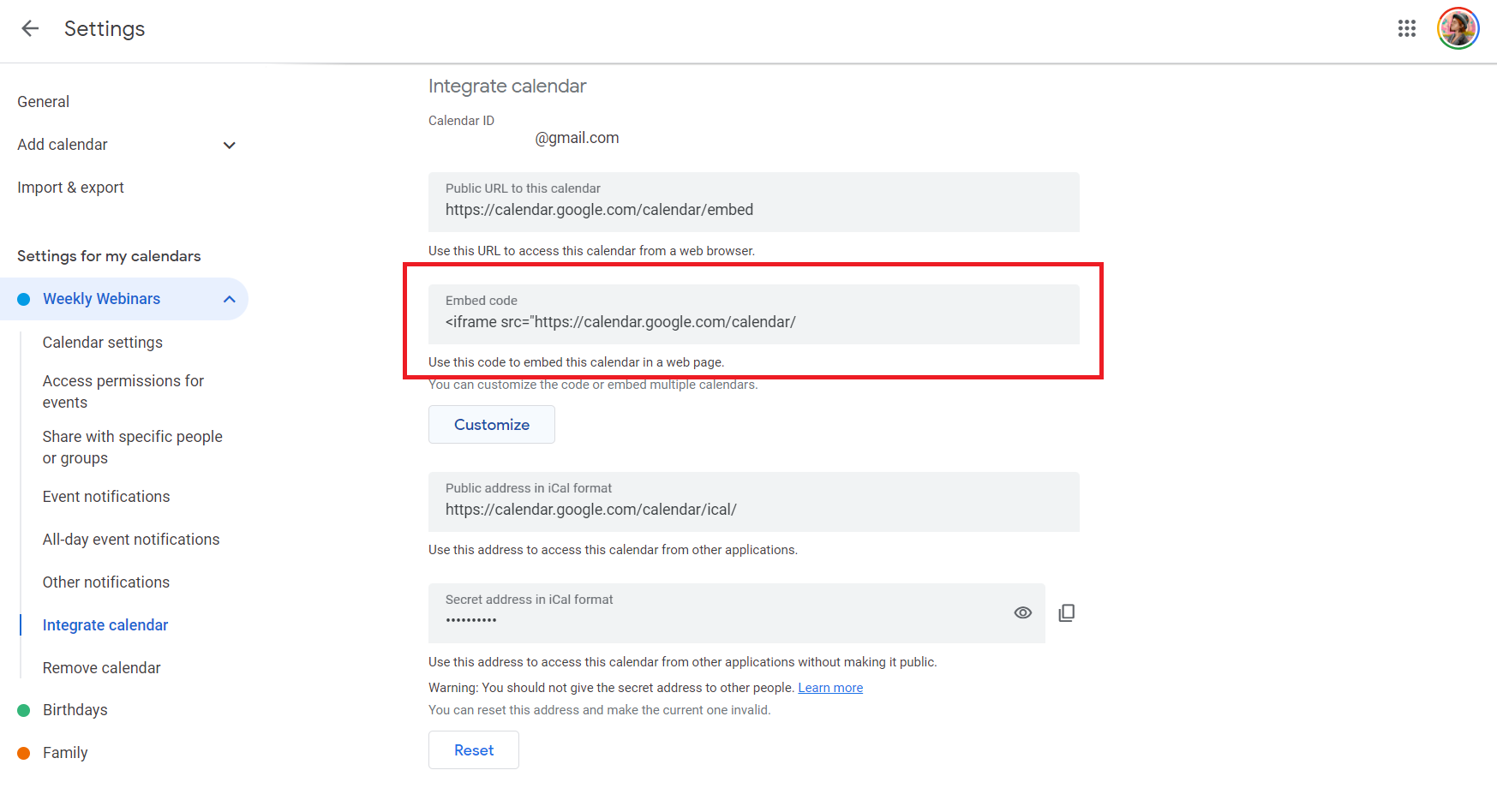 How to Embed Google Calendar to a Website