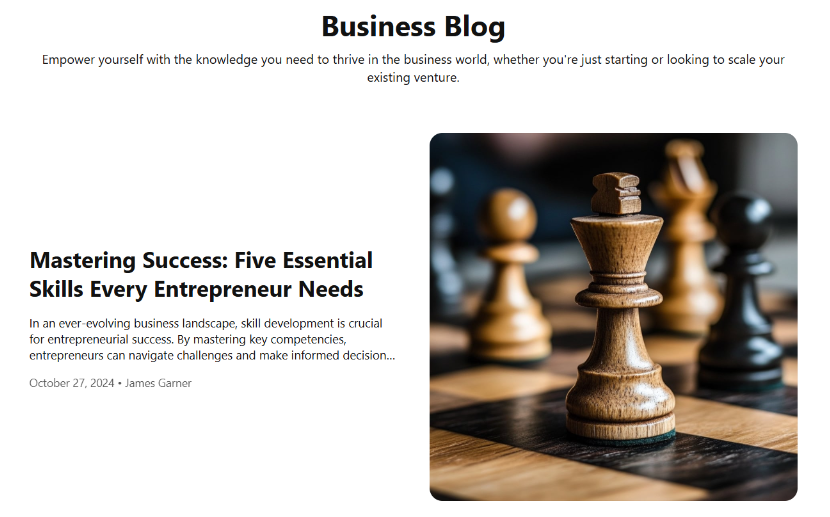 Business Blog