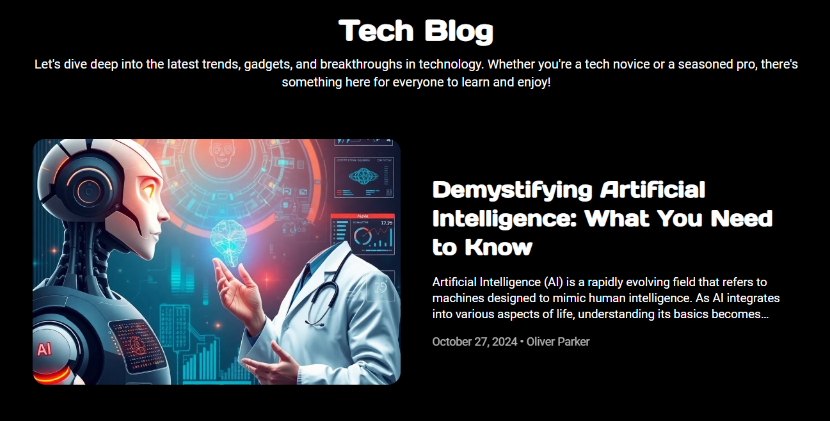 Tech Blog Template