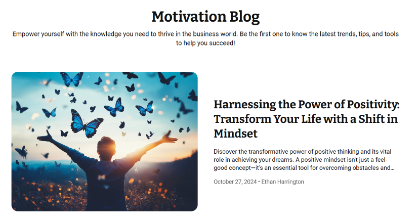 Motivation Blog