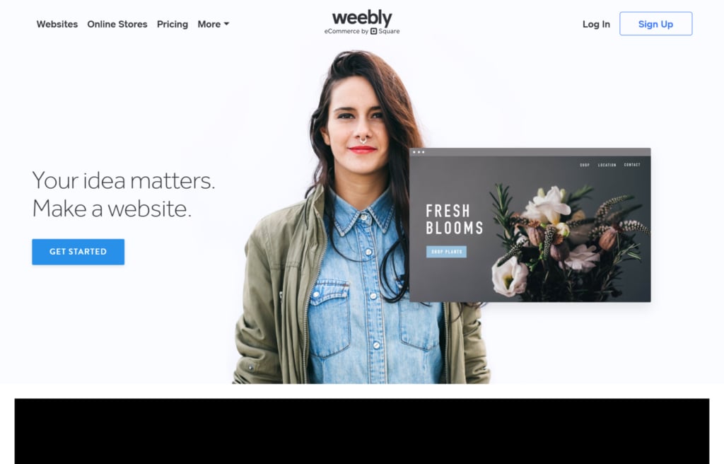 Blog on a shopping website - Weebly