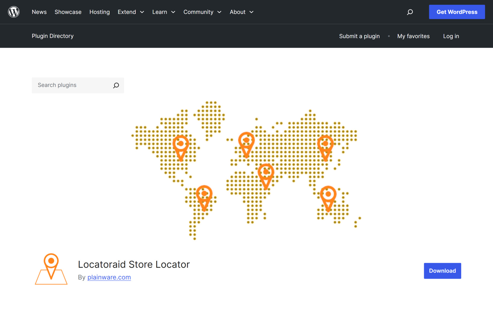 WordPress store locator from Locatoraid