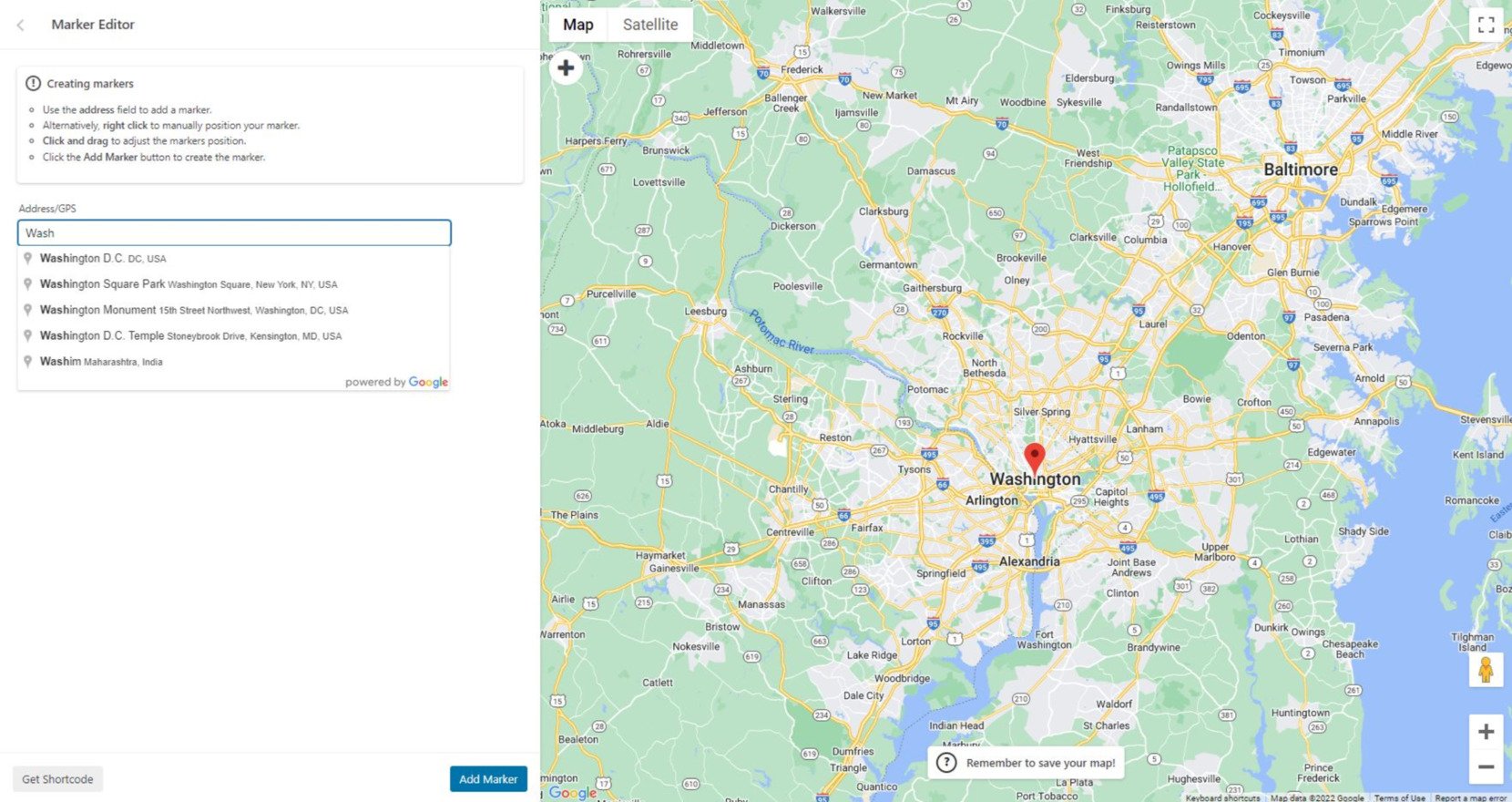 WP Go Maps plugin for WordPress