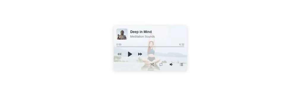 Audio Player Example: Meditation