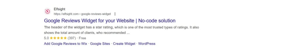 Google Reviews widget