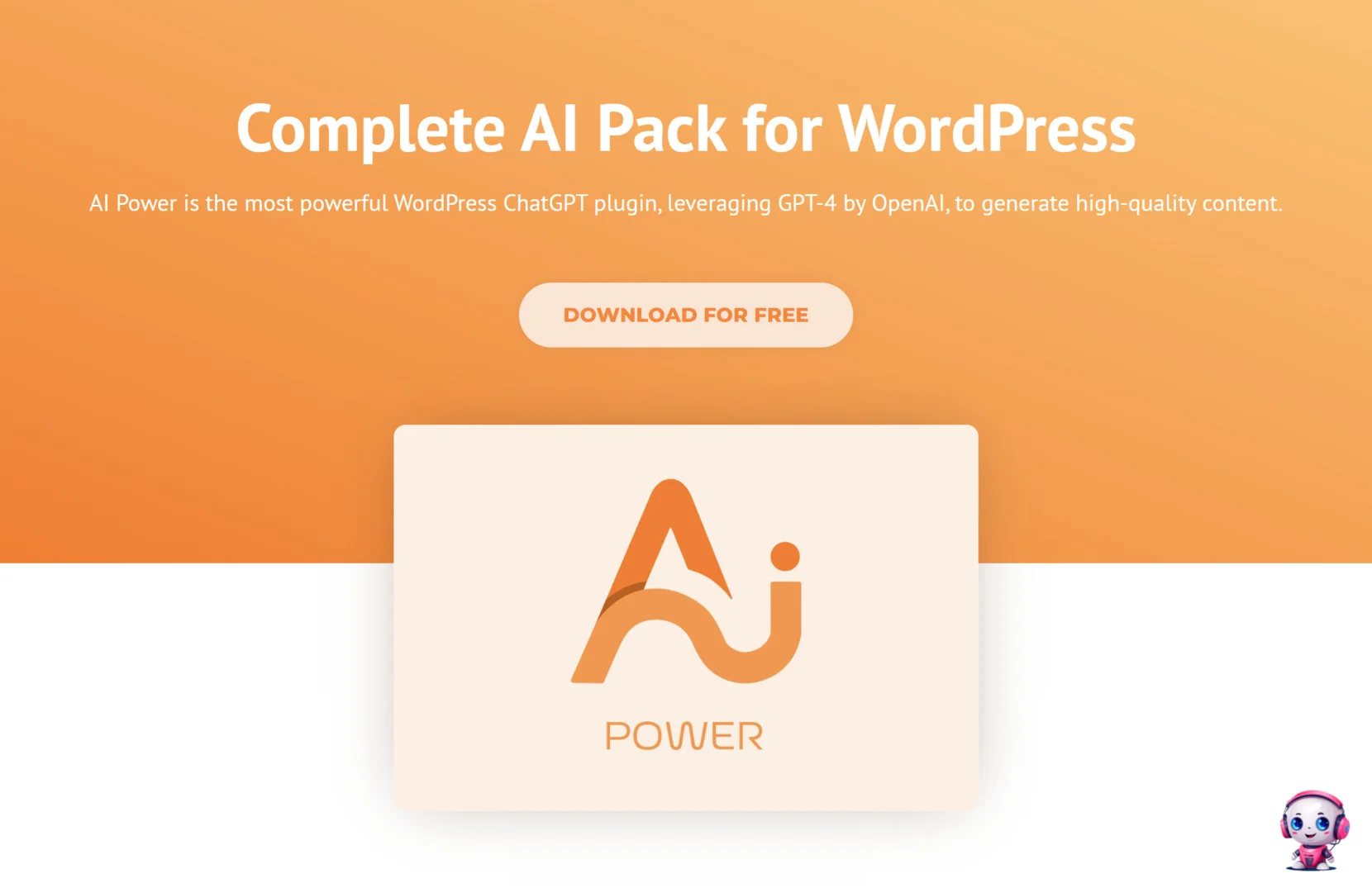 Chatbot plugins for WordPress - AI Power