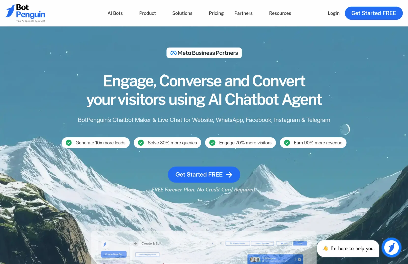 Chat bot for WordPress - BotPenguin