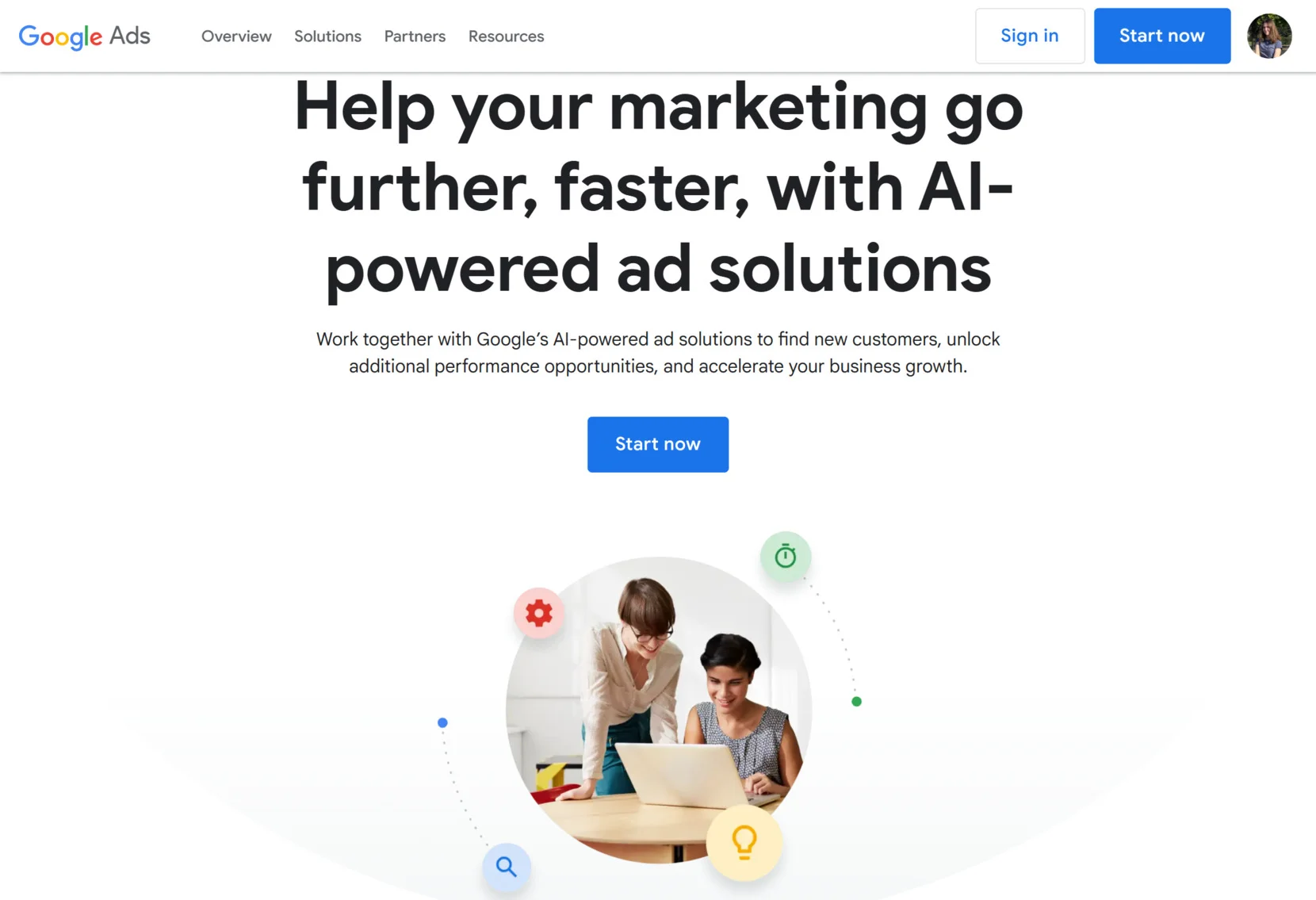 Best AI tools for marketers - Google Ads