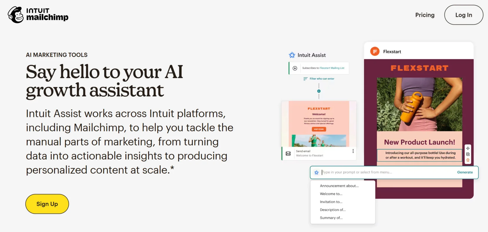 AI marketing tools free - MailChimp