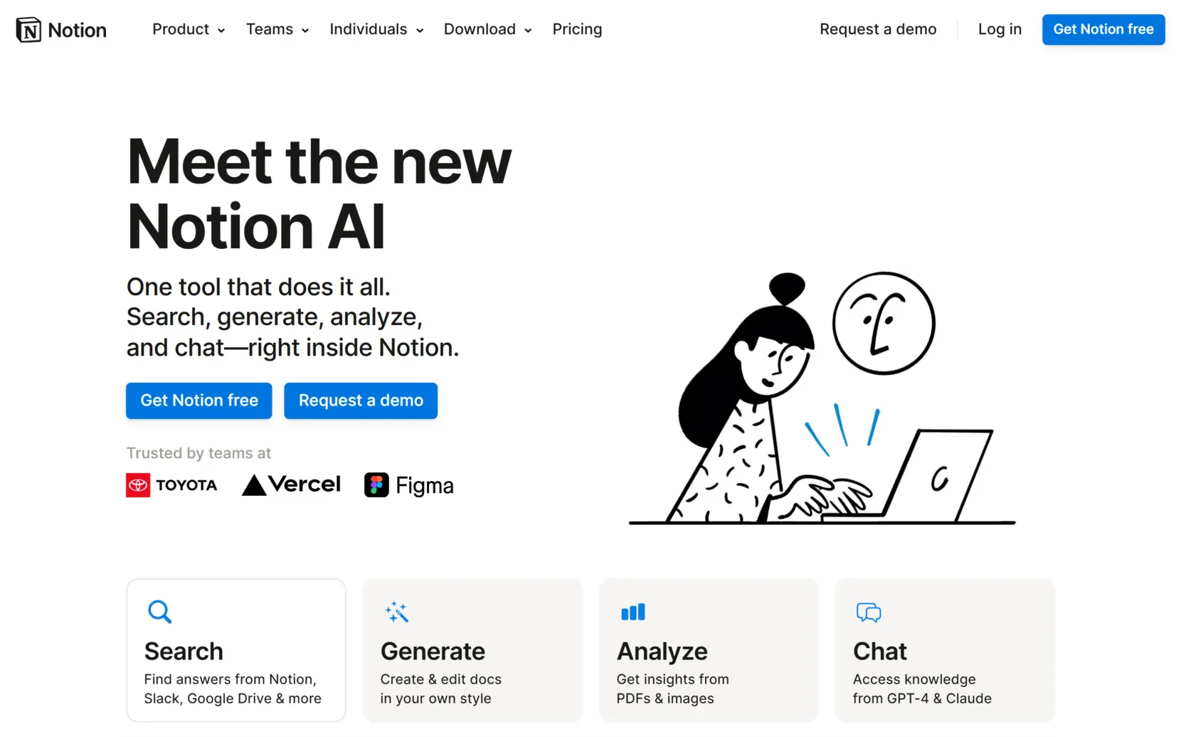 Best business AI tools - Notion AI