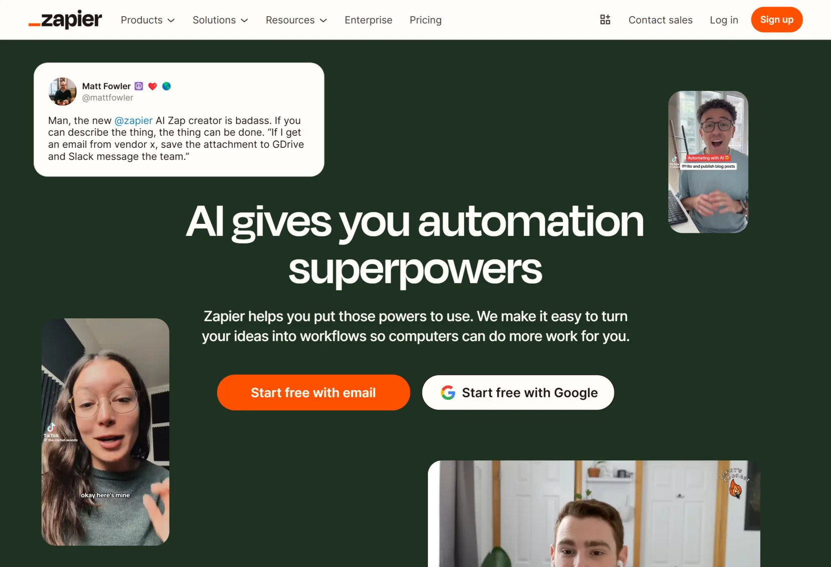 AI business tools - Zapier AI