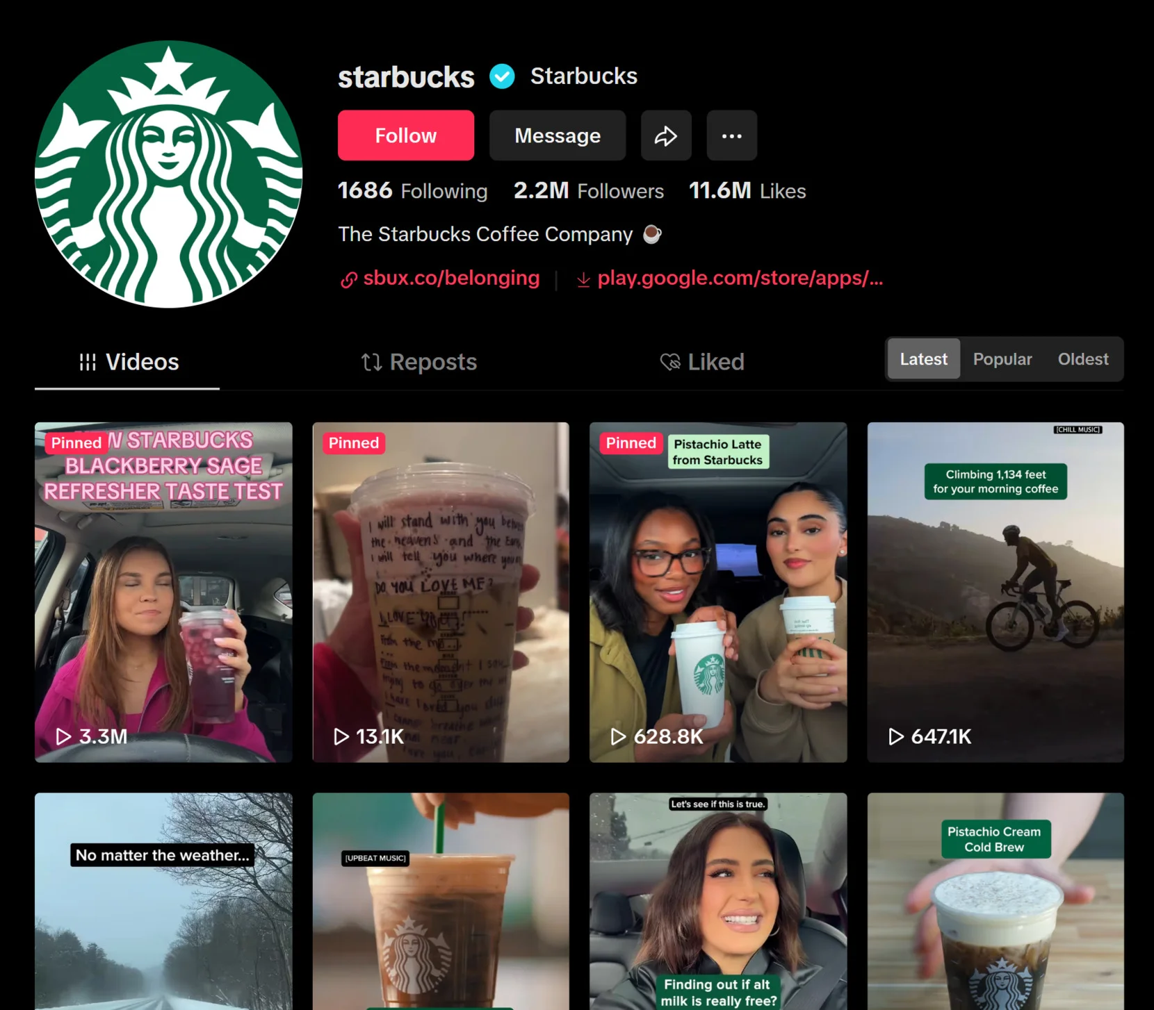 TikTok Embed - Starbucks