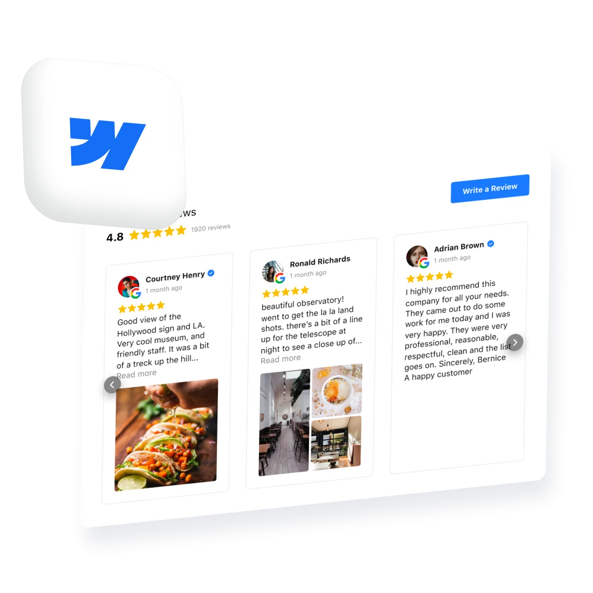 How to Embed Google Reviews to Webflow Website