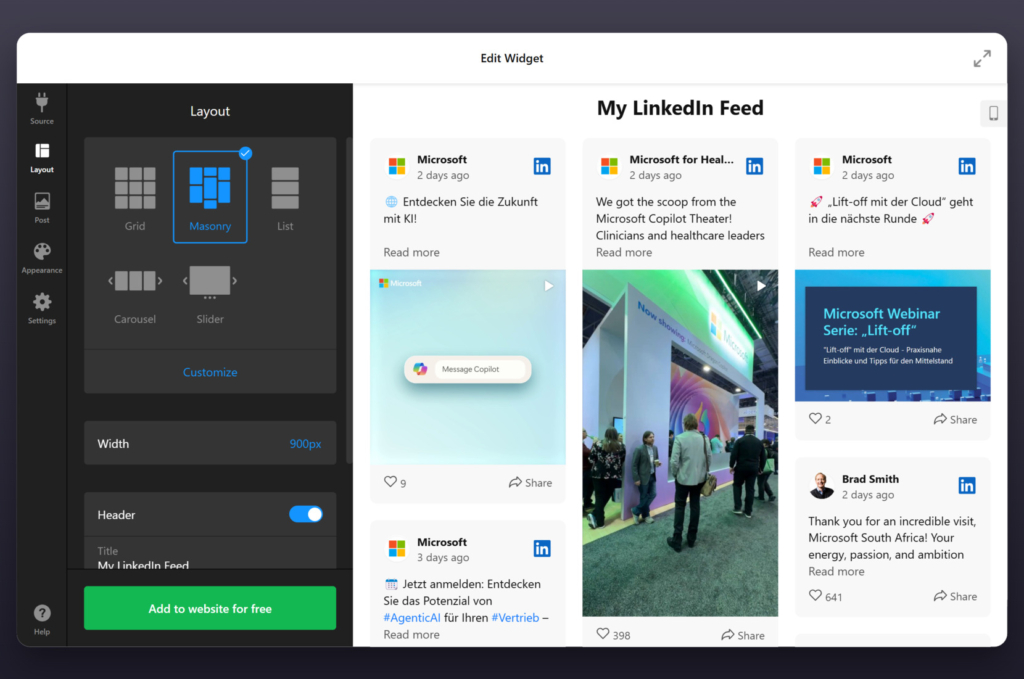 How to Embed LinkedIn Feed in Your Webflow Website Easily