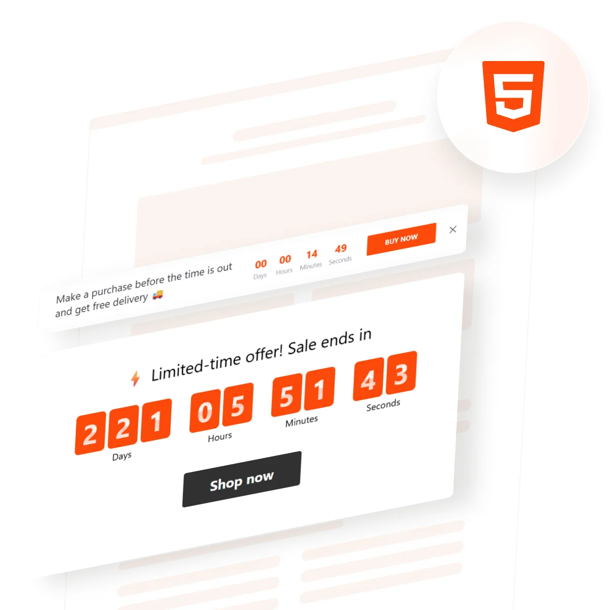 Countdown Timer HTML Generator for Your Website
