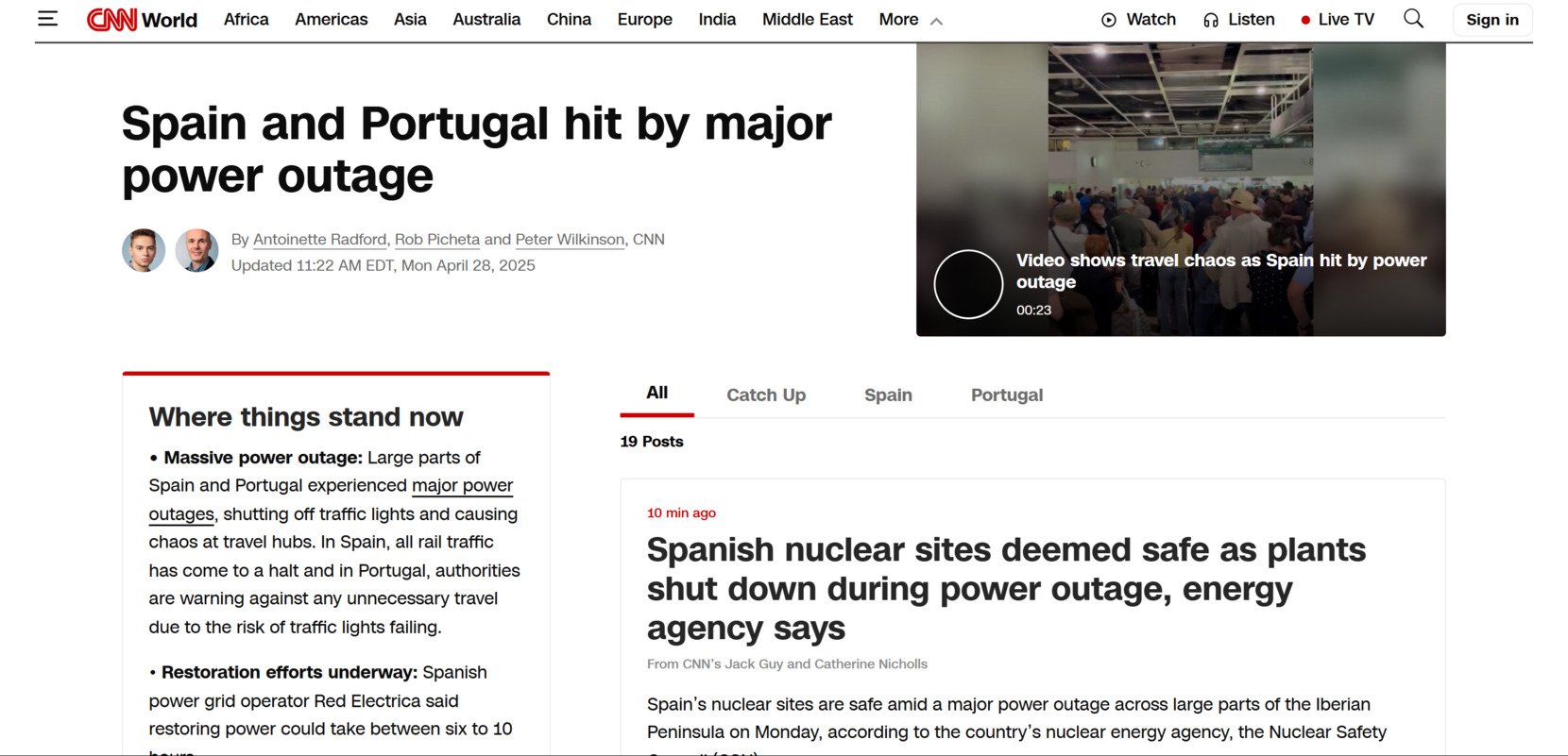 CNN website