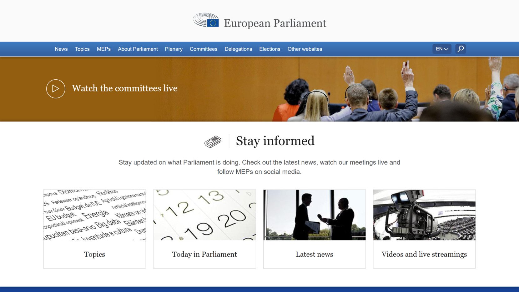 European Parliament website