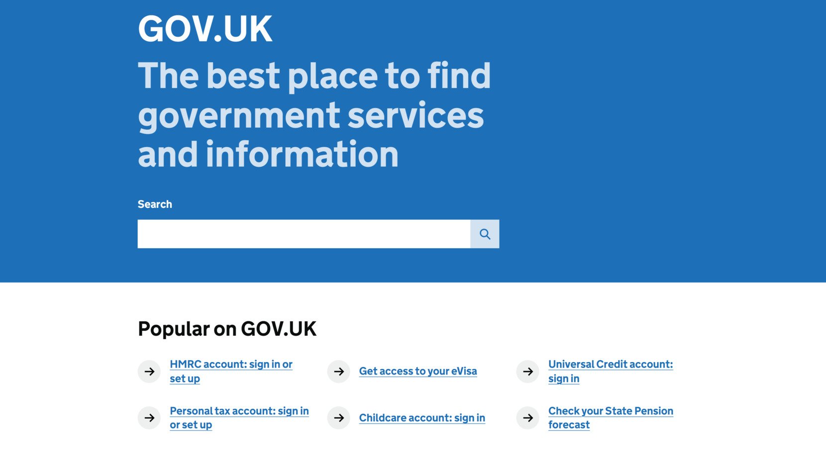 gov.uk website