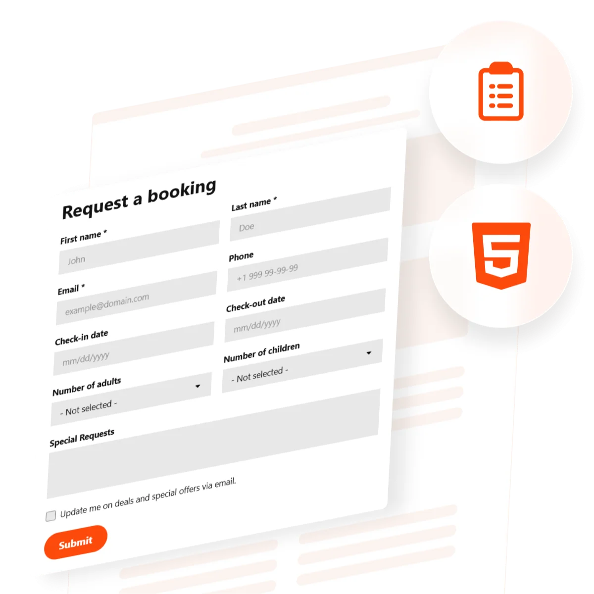 HTML Forms Generator for Website