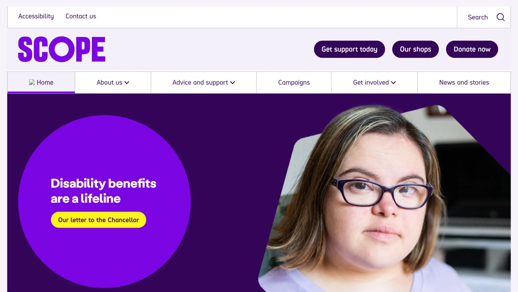 The Scope website