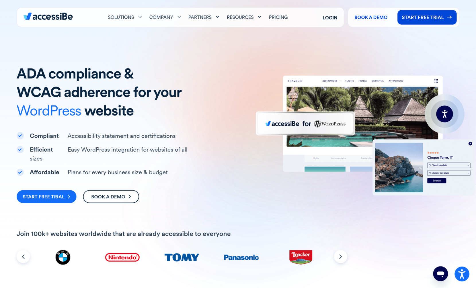 WordPress accessibility toolbar - accessiBe
