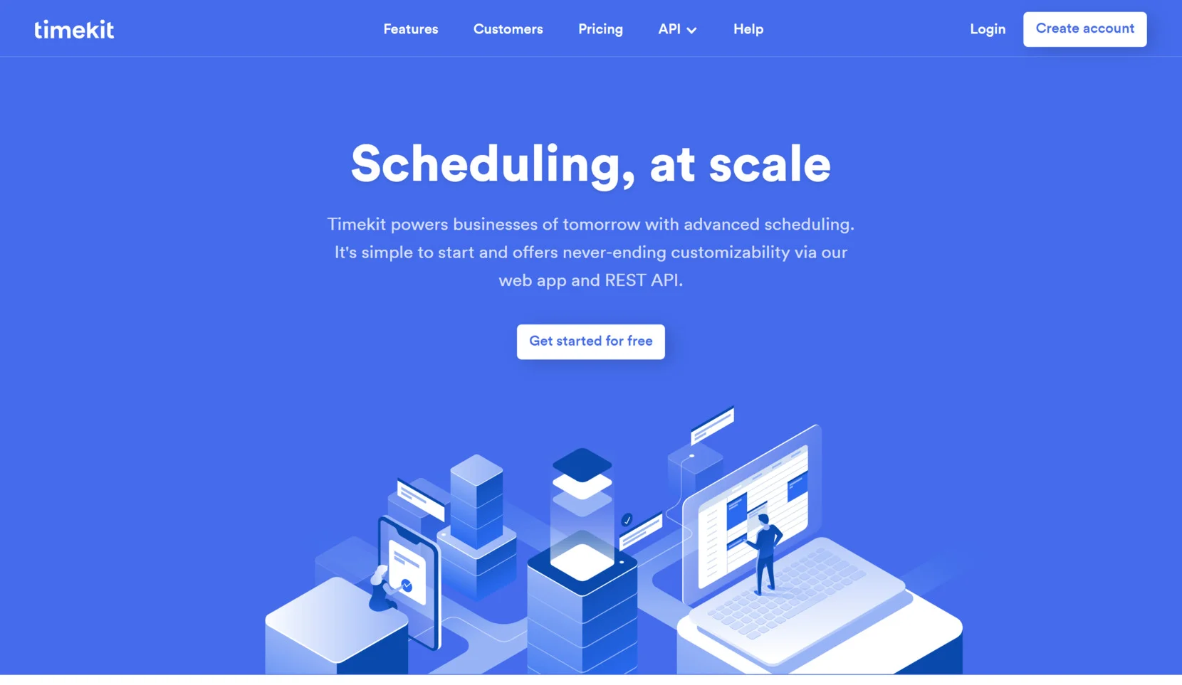 Calendar API for website - Timekit