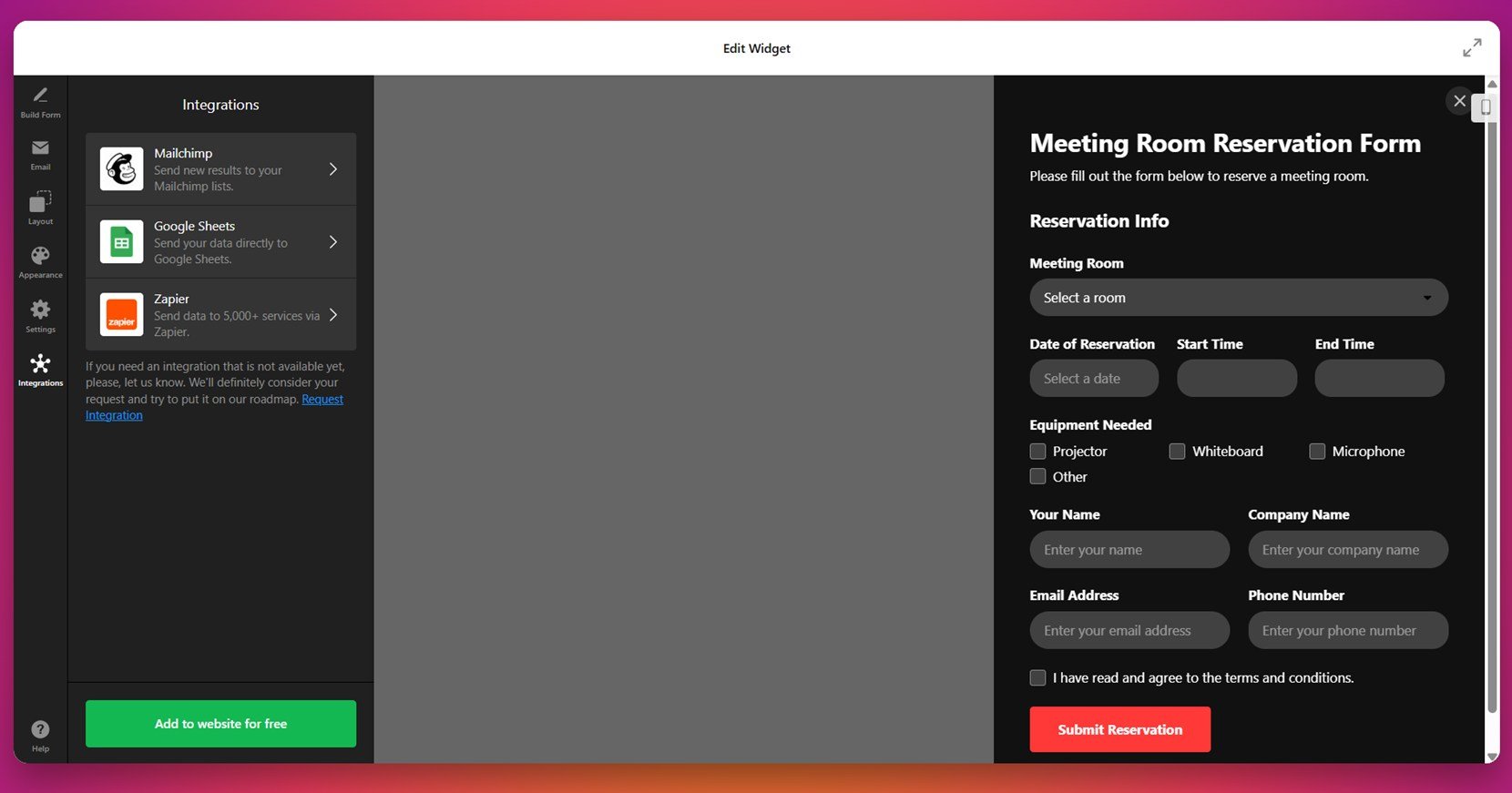 Allow integrations