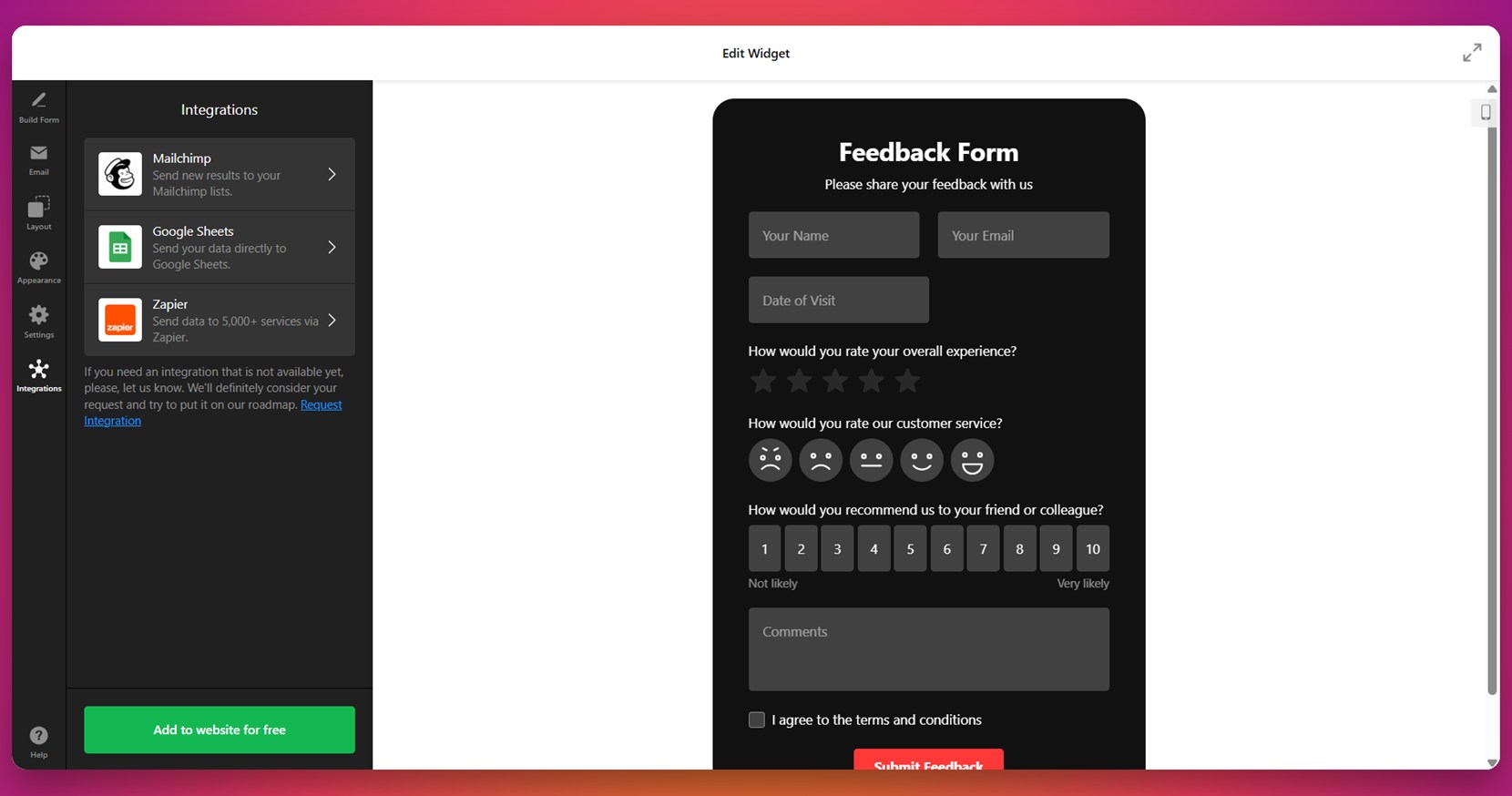 Enable integrations