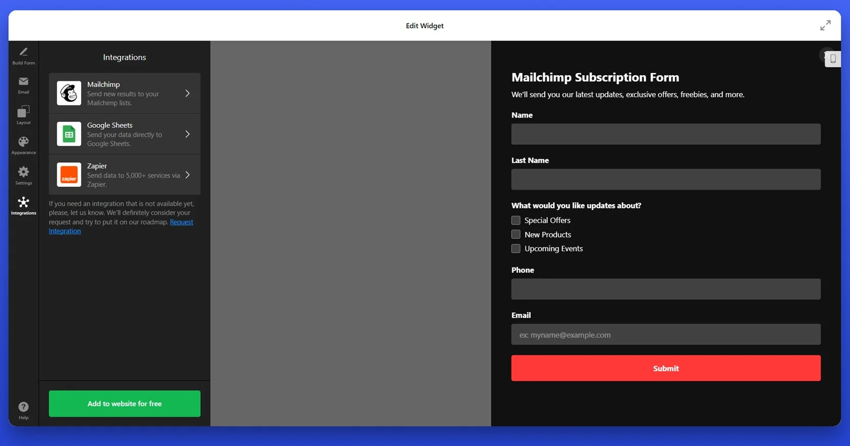 Set third-party integrations