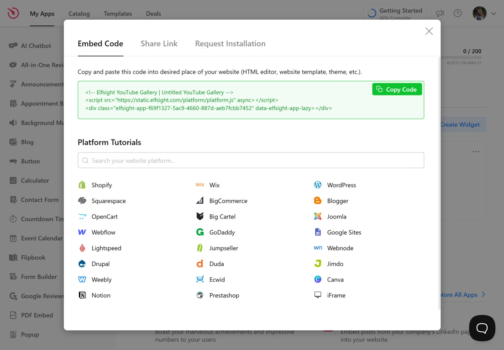 Embed YouTube videos to Squarespace