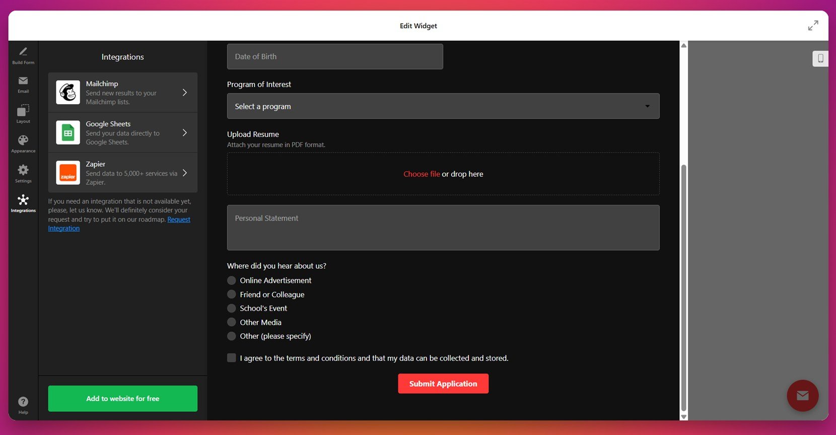 Configure integrations