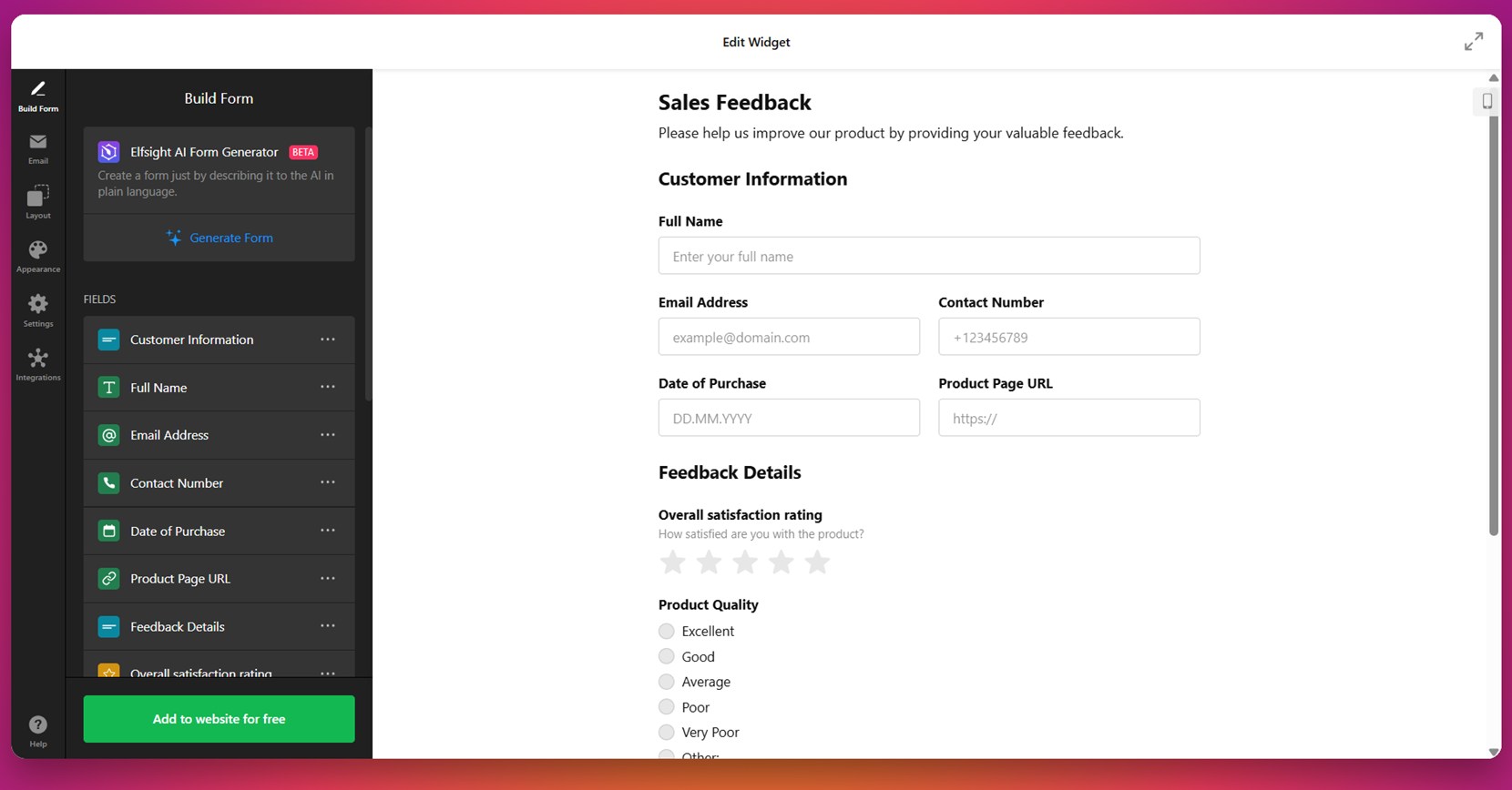 Best website form design ideas
