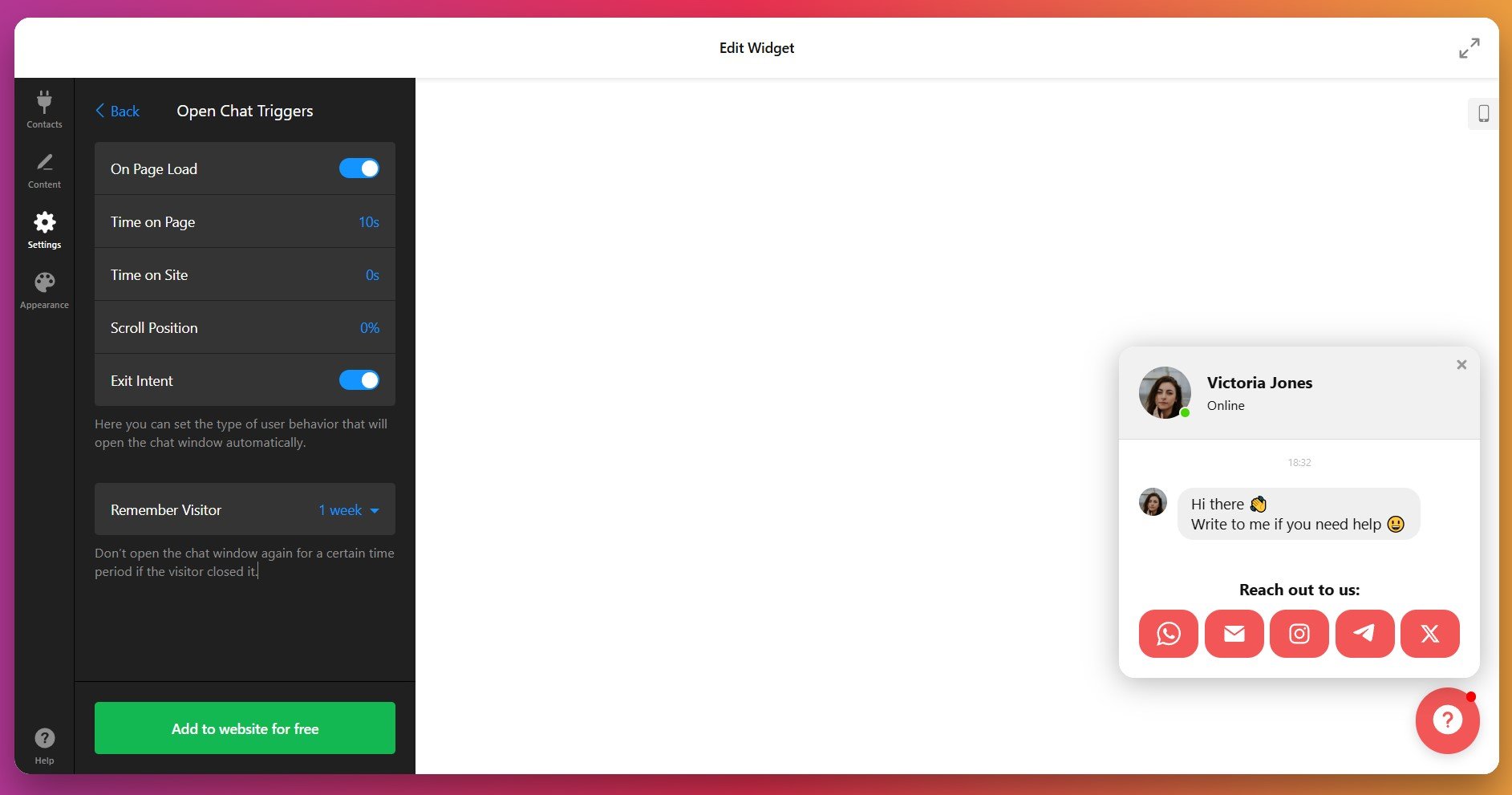 Configure chat display settings