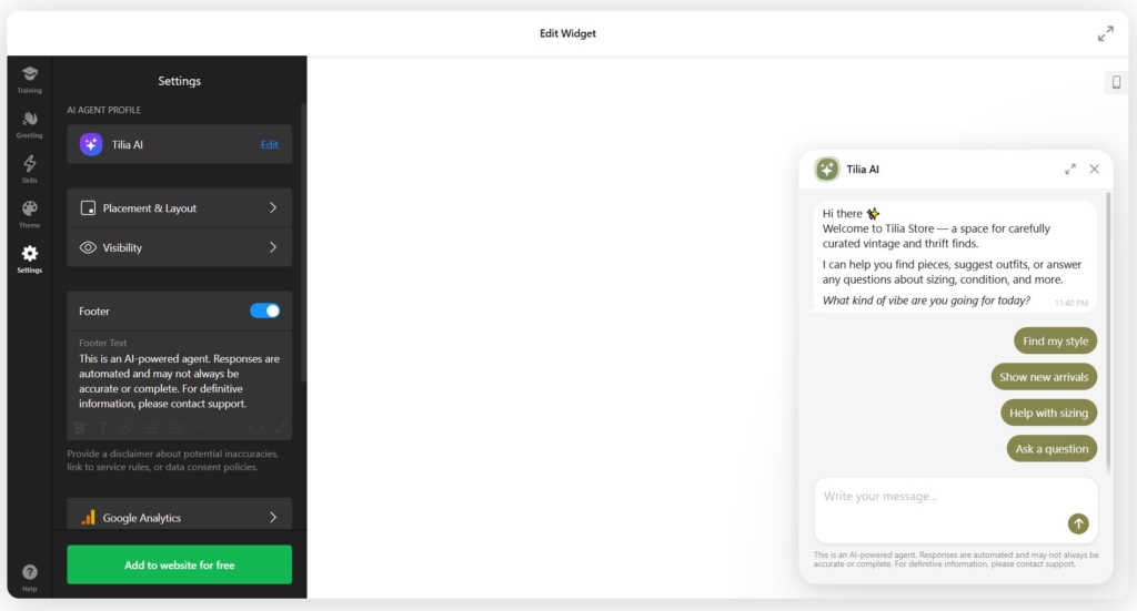 How to Create an AI Chatbot for a Website without Coding